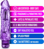 Wild Ride - 9" Soft Realistic Vibrating Dildo, 2" Thick, Multi-Speed, Waterproof