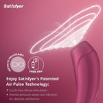 1 App-Controlled Clitoral Vibrator – Wireless, Rechargeable & Body-Safe (Red)