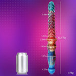 Flexible Liquid Silicone Double-Ended Dildo for G-Spot & Dual Pleasure – Large Size