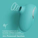 Clitoral Suction Vibrator – Rose Stimulator with 6 Modes, Nipple & Pleasure Toy, Blue