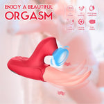 Powerful Rose Sucking Vibrator for Women β 10 Frequency Tongue Licking Toy