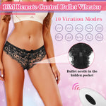 Wearable Remote Control Bullet Vibrator – 10 Modes, Adjustable Panty Vibe for Women
