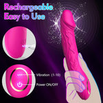 9" Realistic G-Spot Vibrator for Women, 10 Modes, Clitoral & Anal Stimulation