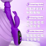 Thrusting Rabbit Vibrator with Bunny Stimulator – 9 Vibration & 9 Thrust Modes