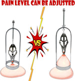 Adjustable Nipple Clamps for Women, Non-Piercing Metal Clit & Breast Stimulation
