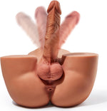 10.5 LB 2-in-1 Male Sex Doll Torso with Realistic Dildo, Testis & Tight Anal Hole