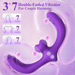 Remote Control Strap-On Dildo – Double-Ended Vibrating Dildo with 7 Modes