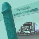 Realistic G-Spot Dildo Vibrator – 10 Modes Powerful Clitoral & Body Massager (Green)