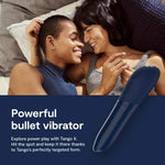 Tango X Bullet Vibrator for Women & Couples, 8 Intensities, Waterproof, Blue