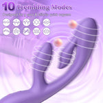 3-in-1 Rabbit Vibrator with 10 Modes – G-Spot, Clitoral & Anal Stimulator, Waterproof