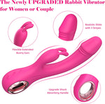 Rechargeable Rabbit G-Spot & Clitoral Vibrator with 10 Modes for Women & Couples