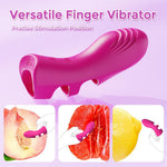 Heated Finger Vibrator with 10 Modes – Clitoral, G-Spot & Nipple Stimulator for Women