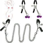 Adjustable Non-Piercing Metal Nipple Clamps – Decorative BDSM Clips for Couples 2/2