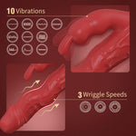 Wriggling Rabbit Vibrator with 10 Modes & 3 Speeds – Waterproof & Rechargeable