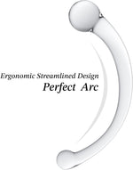 Glass Prostate Massager – 8.3" Double-Ended Anal & G-Spot Wand for Men & Women