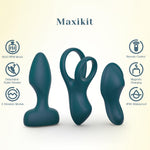 Remote-Controlled Couples Vibrator Kit – Cock Ring, Panty Vibrator & Butt Plug Set