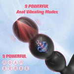 APP-Controlled Anal Plug Vibrator – 9-Mode Silicone Prostate Massager for Men & Couples