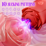 10-Mode Tapping & Sucking Vibrator – Adult Toy for Women with Dildo Function