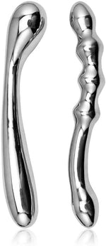 Stainless Steel Double-Ended Beaded Dildo – Heavy-Duty Prostate & G-Spot Massager