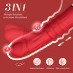 4-in-1 G-Spot Thrusting Vibrator – Powerful Dildo for Clitoral, Anal & Full Body