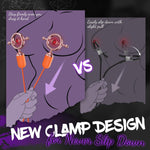 Adjustable Nipple Vibrator with 9 Vibration Modes, Nipple Clamps for Women