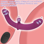Wireless Vibrating Double-Ended Dildo β Soft Silicone Strapless G-Spot & Anal Toy