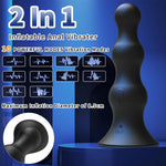 Remote Inflatable Anal Vibrator with 10 Modes & Prostate Massage for Men & Women