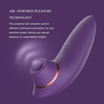 2-in-1 Sucking & Vibrating Rose Toy – 9 Modes for Clitoral & Nipple Stimulation