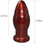 Super Big Anal Butt Plugs Anal Toy Red Large Anal Plug Sex Toy With Suction Cup Anal Expander Training Anal Dildo Anal Trainer For Women Men Soft Buttplug