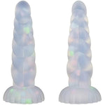 Anal Plug Butt Plug With Strong Suction Cup Luminous Liquid Silicone Dildo Masturbator G-Spot Anal Clitoris Vaginal Stimulator Sex Toy Dildo Prostate Massager For Men Women Couple Play (L)