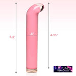 10X Vibra-Glass Mini G-Spot Vibrator For Men Women & Couples, Made With Durable Borosilicate Glass Non-Allergenic Rechargeable Splashproof Ipx5. 3 Piece Set - Pink