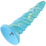 10.12" Silicone Spiral Dildo With Kliclok System For Premium Sex Machine, 9.06" Insertable Length, Max Circumference 7.36", Adult Unisex Toy