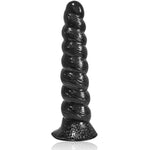 Spiral Anal Butt Plug Trainer - Spiral Shape Anal Dildo Plug Anus Dilator Adult Butt Plug Prostate Massage Vaginal Anal Sex Toys For Adult Women Men (Black)
