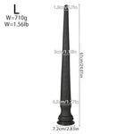 24Inch Long Anal Butt Plug Dildo - Silicone Long Anal Plug with Scale, Soft Flexible Long Dildo Anal Dilator Anal Trainer G Spot Dildo Prostate Massage Anal Sex Toy for Men Women