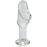 Glass Dildo Pleasure Wand Penis Crystal Anal Butt Plug For Men Women