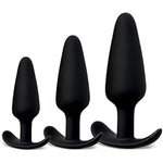 Sexy Toys, 3Pcs Silicone Anal Plugs Training Set/Prostate Massage Anus Dilator Anal Ball For Beginner Men Women/Butt Plug Trainer Kit…