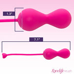- Lovelife Krush Kegel Balls, Kegel Exercise Tool, Pelvic Floor Strengthening Device For Bladder Control, Waterproof, Rechargeable, & App Controlled Pleasure Balls, Pink