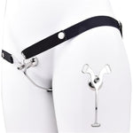 Male Inverted Chastity Device Sex Toy With Chastity Belt Set, Stainless Steel Negative Chastity Devices Locked Cock Cage Adult Penis Sm Bondage Sex Toys For Gay Men Advanced Player (Black)
