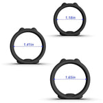 Silicone Cock Rings 3 Pcs Flexible Penis Ring Waterproof Cock Ring With Multiple Wearing Styles Penis Rings For Enhanced Erection Delayed Ejaculation Adult Male Sex Toys