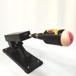 Male Masturbators With 3Xlr Adapter For Sex Machine Automatic Thrusting Beer Bottle Lifelike Pocket Pussy Adult Sex Toy(D)