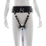AV Massage Stick Assembly Pants Vibrator Holder SM Binding Bondage Restraints Sex BDSM Kit. Adult Personal Orgasm Tease Sexual Stimulator Kinky Toys (Wand or Vibrator Not Included) (Black)