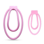 Chastity Clip Chastity Sissy Male Chastity Cage Chastity Device Mimic Female Pussy Penis Ring Device Cock Cage Trainingsclip Clip Lock Chastity Cage Penis Exercise Sex Toys (Pink-S)