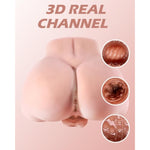 11Lb Torso Male Sex Doll With Realistic Flexible Huge Cock Dildo &Lube Syringe&Drying Stick,Anal Male Masturbator With Tight Hole For Men Masturbation,Sex Toy For Men Women Gay Couple