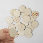 20 Pcs Naughty Sex Tokens, Date Night Ideas Gifts For Couples, Sex Fun Wooden Activity Tokens, Sex Position Game Valentine'S Day Gift For Him/Her