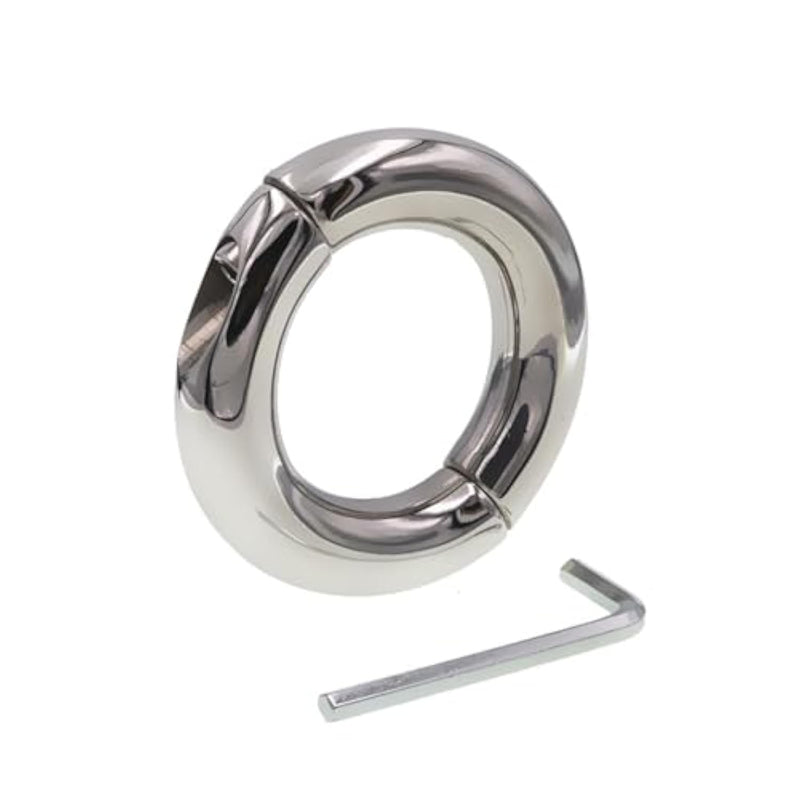 Metal Bondage Stretch Ring Penis Metal Cock Ring For Men Erection Enhancing Adult Sex Toys Penis Ring Heavy Stretcher Adult Sex Toys(30Mm)