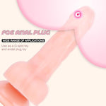 5 Inches Small Realistic Dildo Anal Plug With Powerful Strong Suction Cup, Sex Toys Butt Plug Play For Women/Lesbian, Men/Gay, Couple (Flesh)