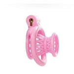 Negative Chastity Cage Male Flat Chastity Cage For Men Inverted Chastity Cage Plastic Chastity Devices Sissy Chastity Cage Penis Cage Cock Cage Bdsm Cage (A,Pink)
