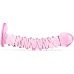 Icicles No.28 Glass Dildo With Lube 1Oz | Harness Compatible Strap-On | G-Spot Dildos | Glass Sex Toys | Prostate Massager