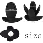 Silicone Dilator Anal Plug The Bud Shape Butt Plug With Flared Base Women Vaginal Voyeurism Sm Anus Stimulator Anal Sex Toys For Male (L-White)