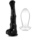 13.4 Inch Realistic Horse Dildo + Soft Butt Plug Flexible Anal Plug
